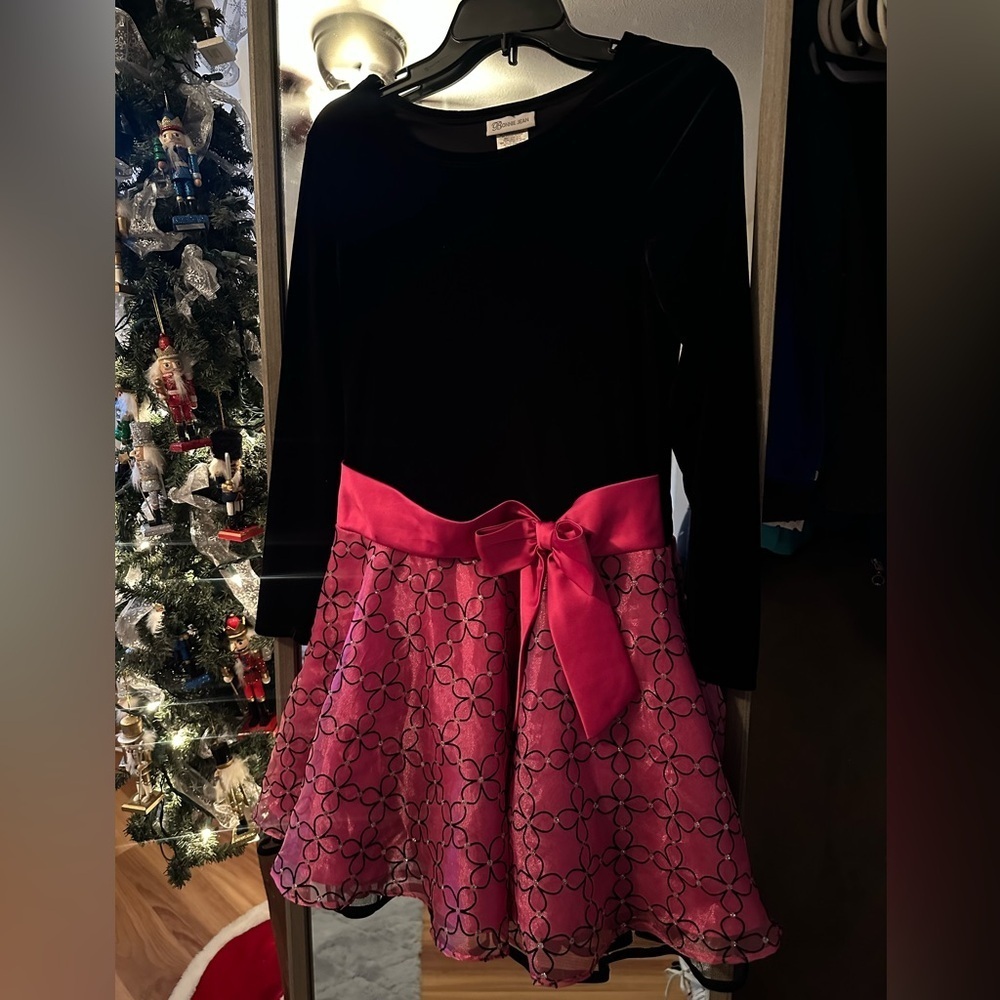 Bobbie Jean Velvet Sequins A Line Skirt Size 16